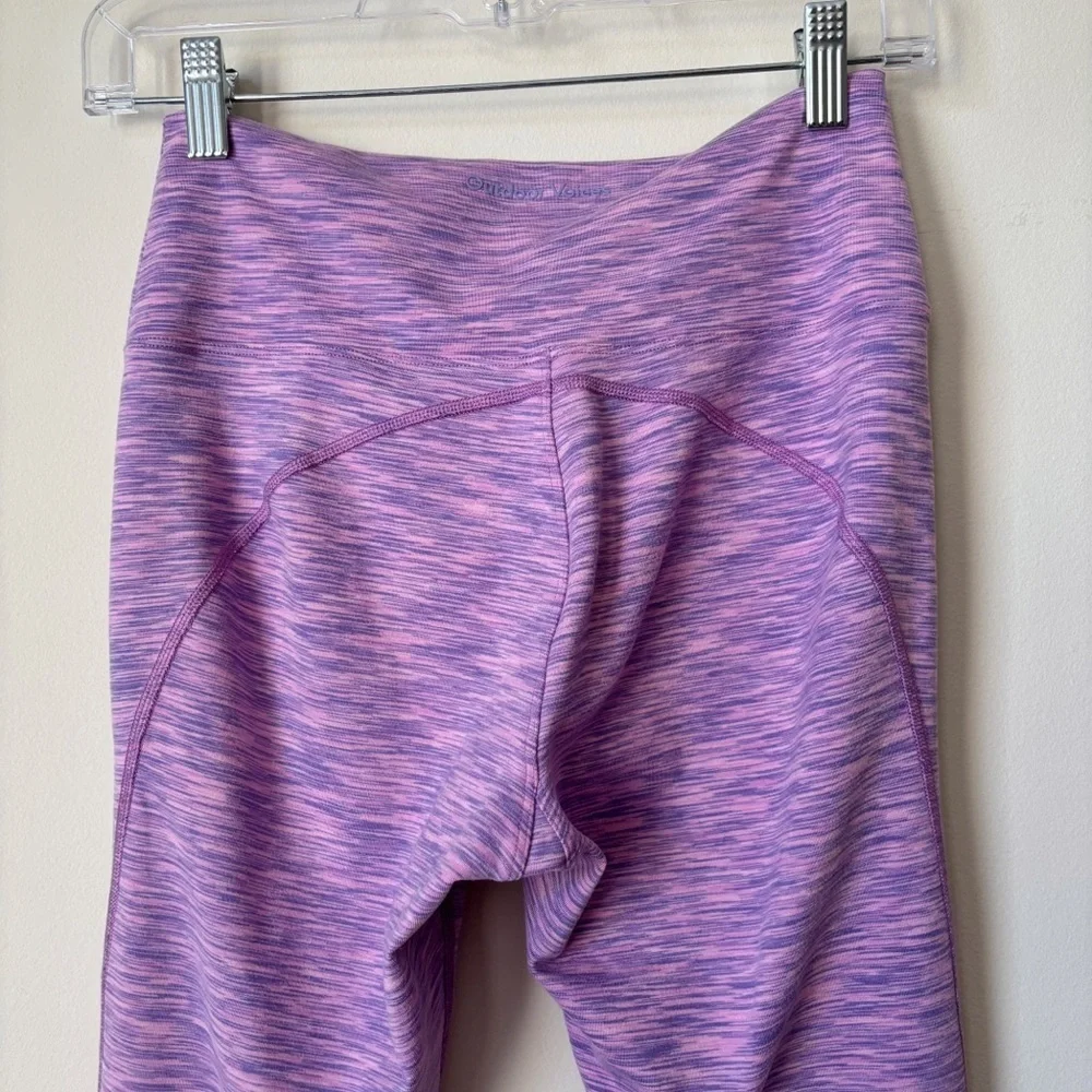 Outdoor Voices Flow High Waist 7/8 Leggings Small Spacedye Hyacinth Purple - Picture 5 of 10